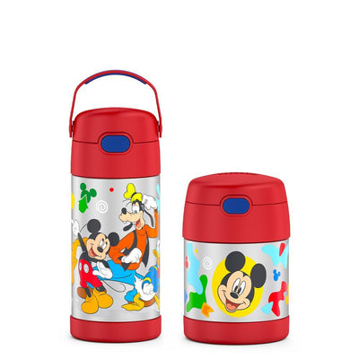 FUNtainer 12oz Water Bottle & 10oz Food Jar Bundle - Preschool Mickey
