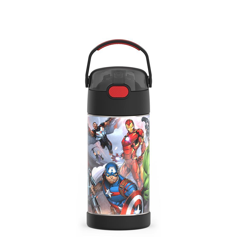 12 ounce Funtainer water bottle, Avengers.