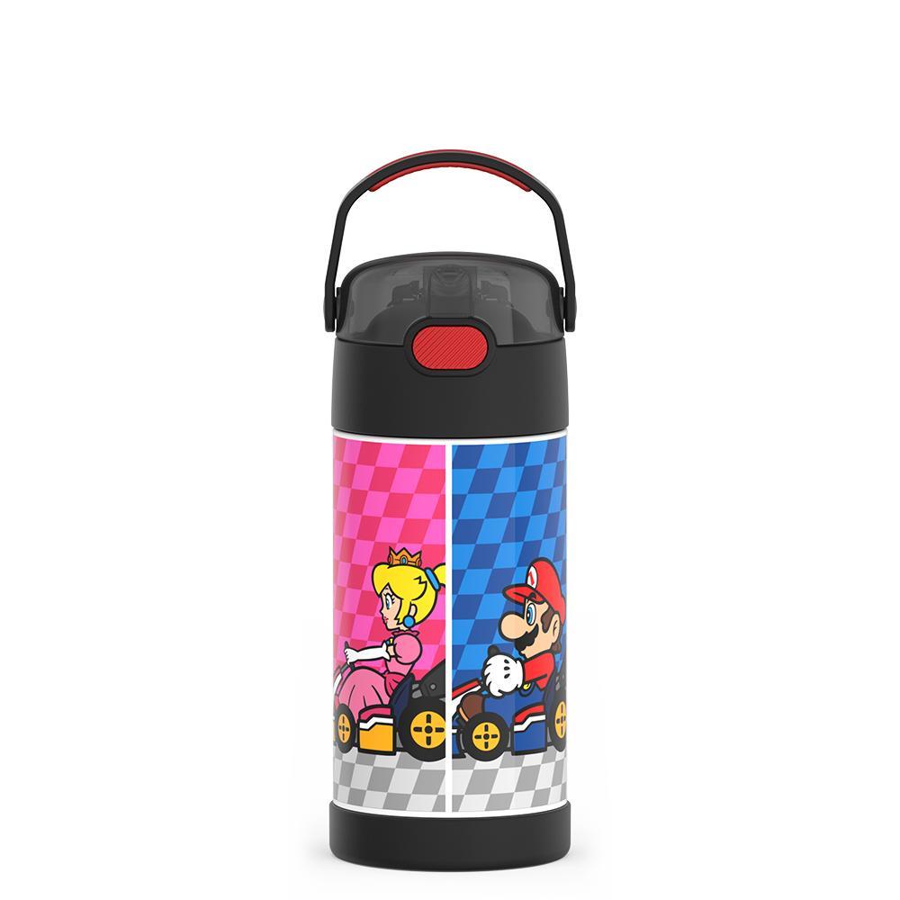 12 ounce Funtainer water bottle, Mario Kart.