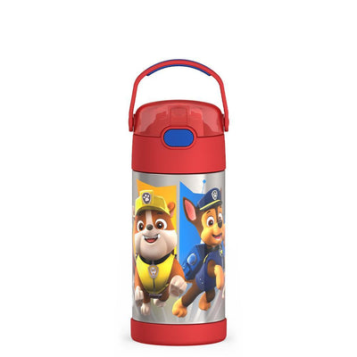 12 ounce Funtainer water bottle, Paw Patrol, Red.