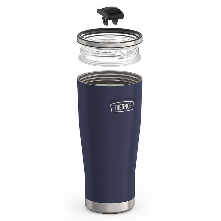Thermos 24 ounce stainless steel tumbler with slide lock lid