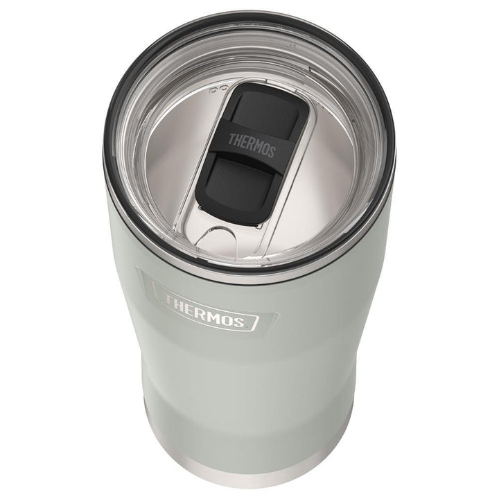 Thermos 24 ounce stainless steel tumbler with slide lock lid