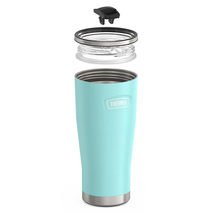 Thermos 24 ounce stainless steel tumbler with slide lock lid