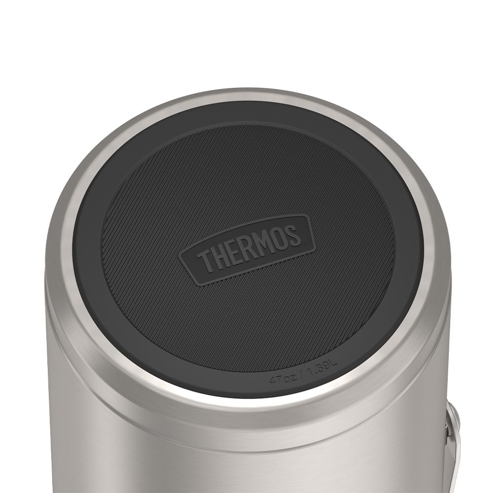 47 ounce Matte Stainless Steel Icon Food Jar, Base image
