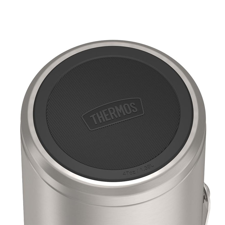 47 ounce Matte Stainless Steel Icon Food Jar, Base image