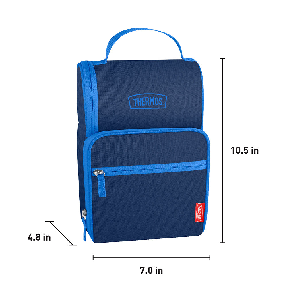 Thermos deep blue soft lunch box with multiple compartments