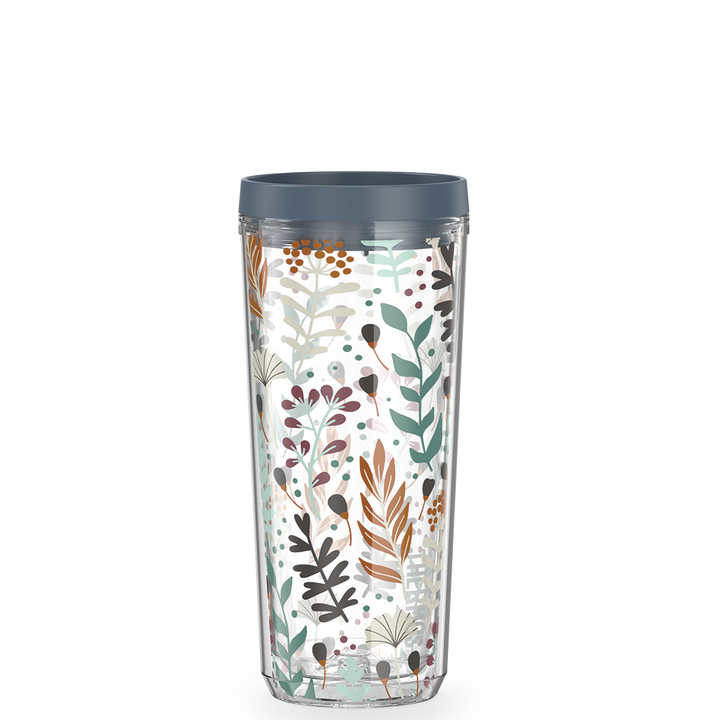 24oz DOUBLE WALL TUMBLER WHIMSICAL LEAVES