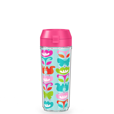 18oz DOUBLE WALL WATER BOTTLE SQUIRREL ROWS