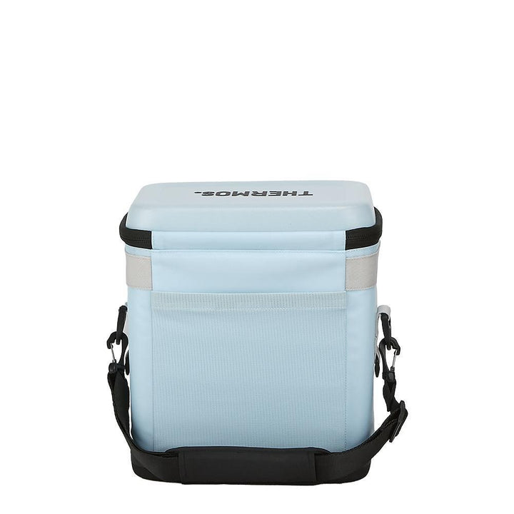 12 Can Icon Cooler, back view, in Glacier.