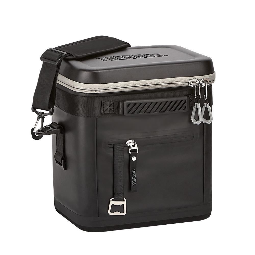 12 Can Icon Cooler, angled front view, in Granite.