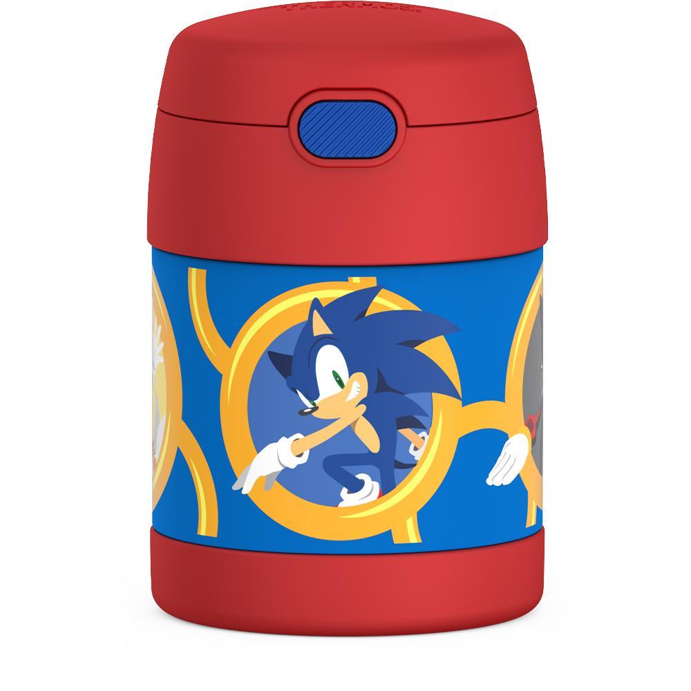 10 ounce, Funtainer food jar, Sonic the Hedgehog.