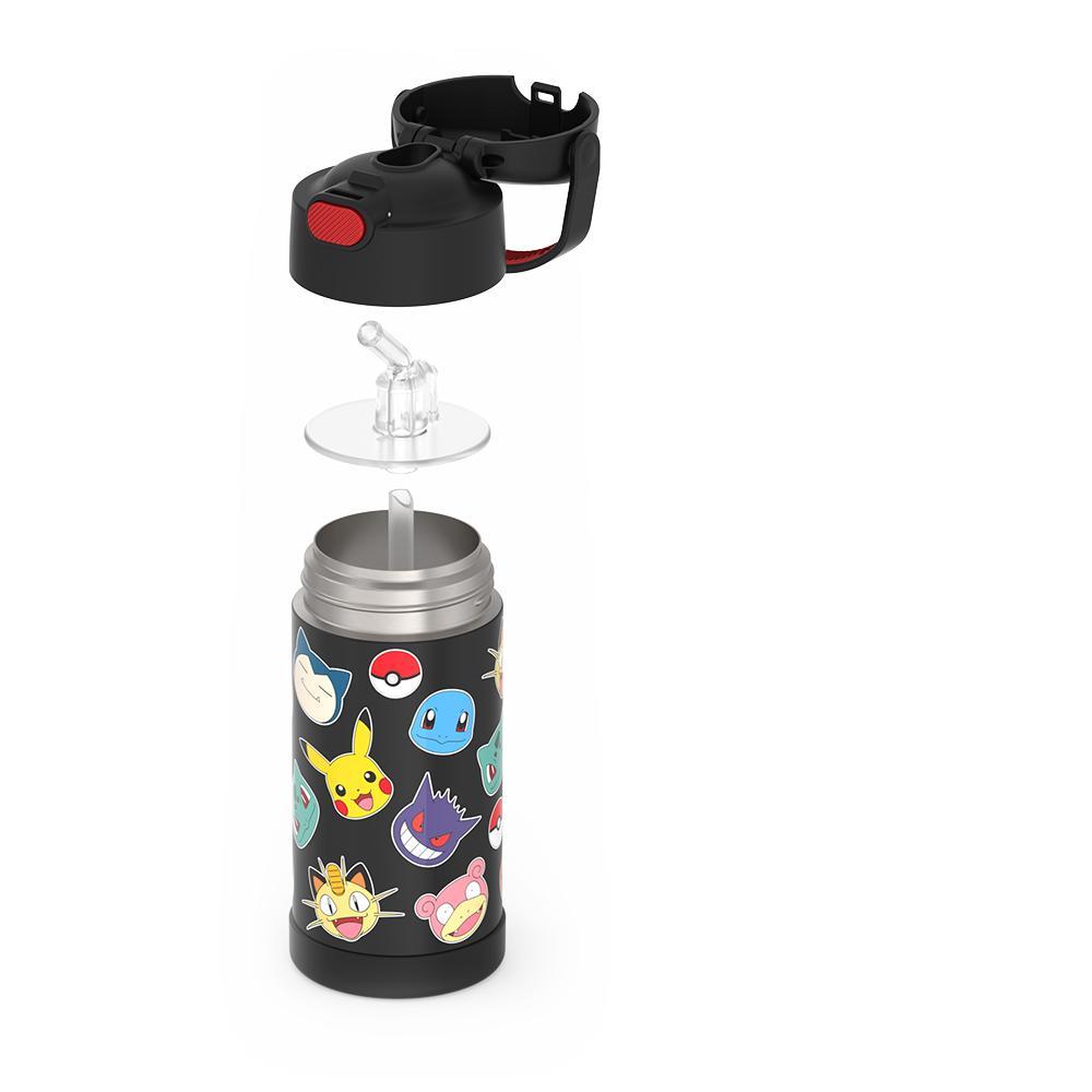 12 ounce Funtainer water bottle, Pokémon, unassembled.