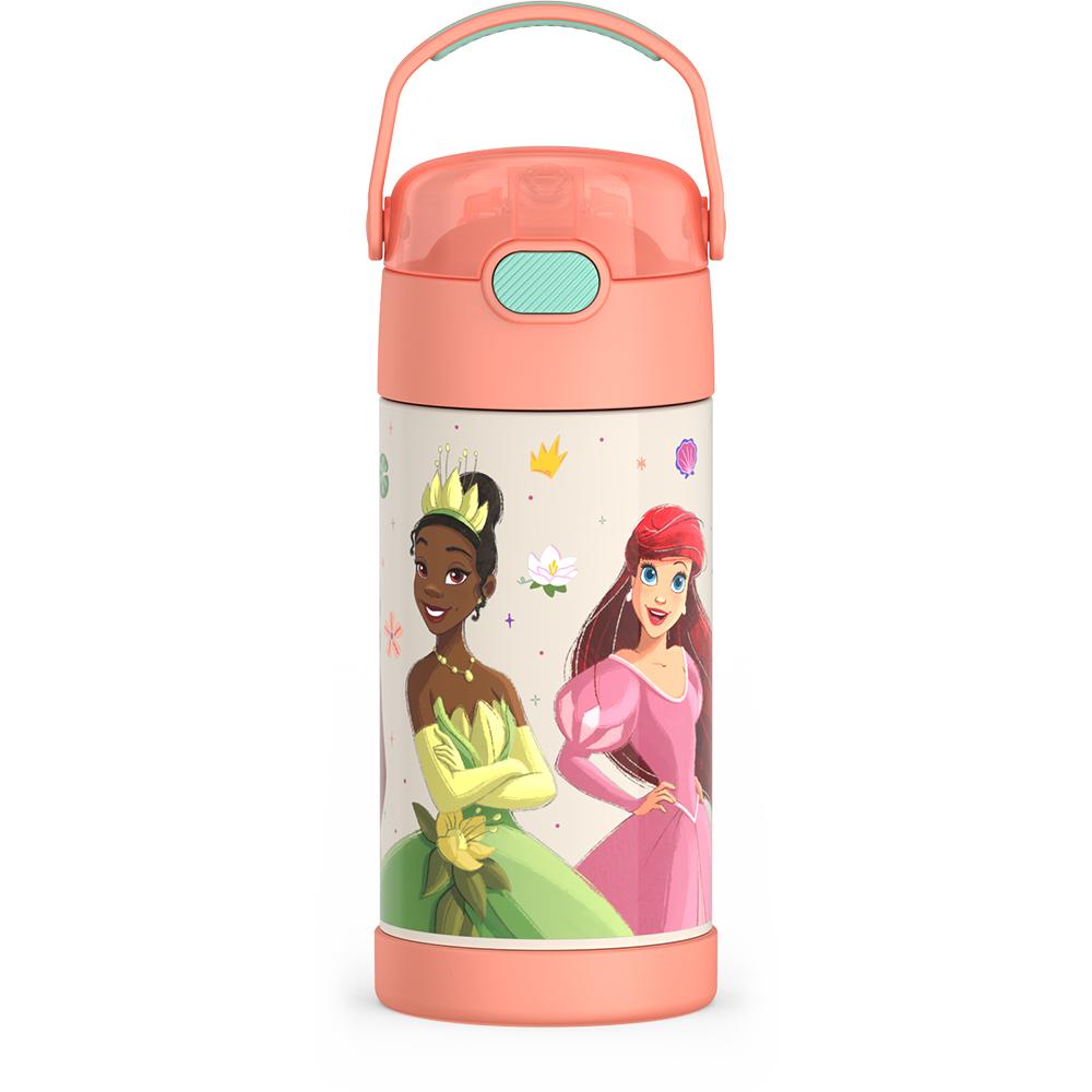 12 ounce Funtainer water bottle, Disney Princesses, Peach