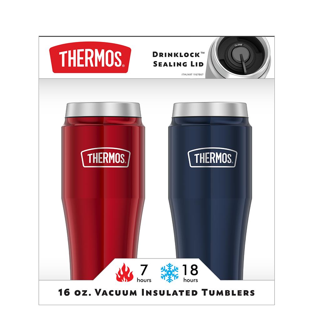 Thermos 16 ounce stainless steel tumbler two pack