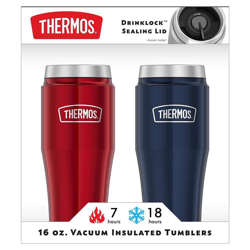 Thermos 16 ounce stainless steel tumbler two pack