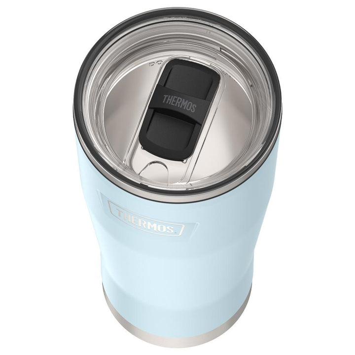 Thermos 24 ounce stainless steel tumbler with slide lock lid
