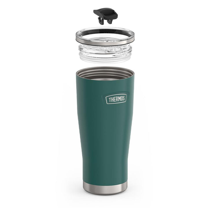 Thermos 24 ounce stainless steel tumbler with slide lock lid