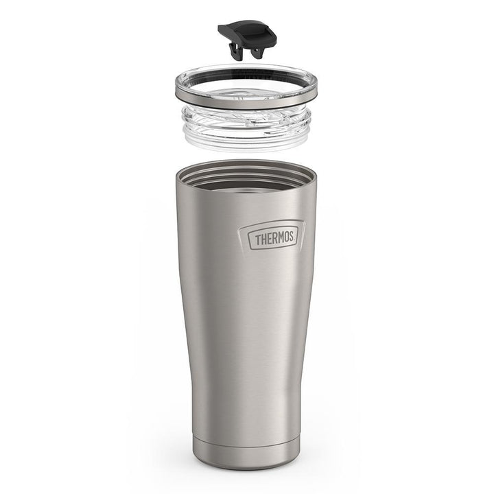 Thermos 24 ounce stainless steel tumbler with slide lock lid