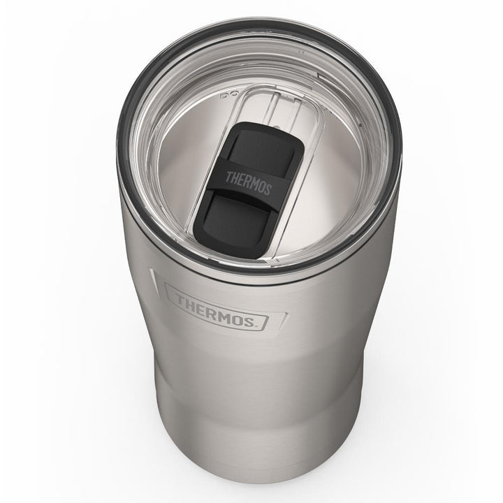 Thermos 24 ounce stainless steel tumbler with slide lock lid