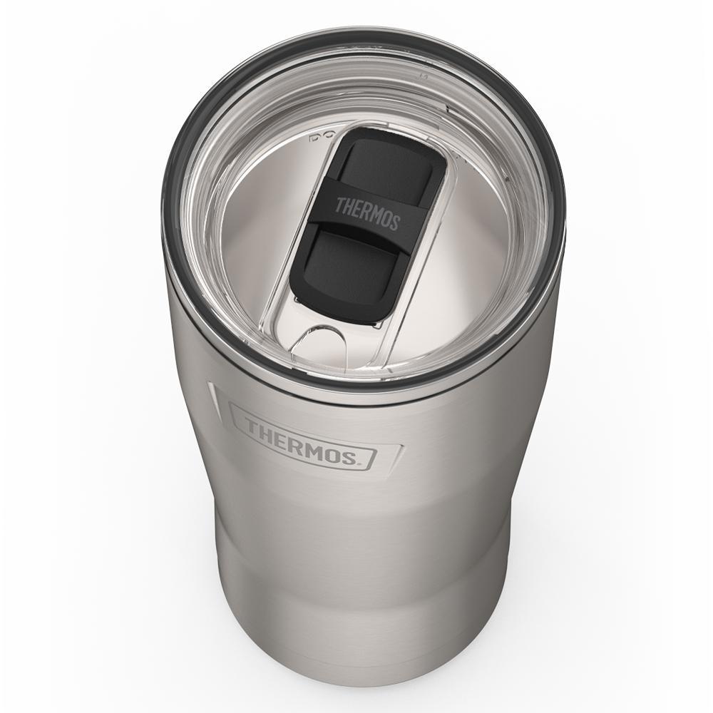 Thermos 24 ounce stainless steel tumbler with slide lock lid
