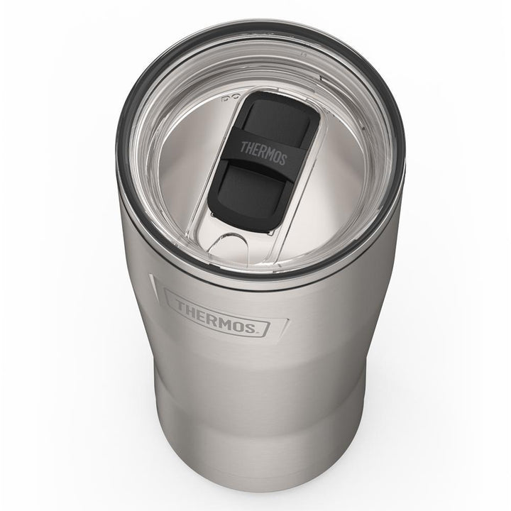 Thermos 24 ounce stainless steel tumbler with slide lock lid