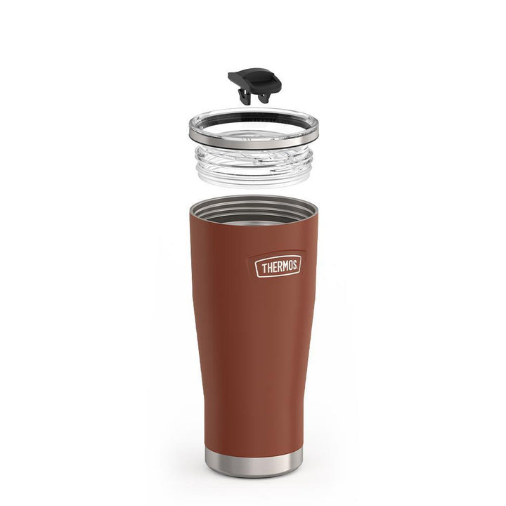 Thermos 24 ounce stainless steel tumbler with slide lock lid