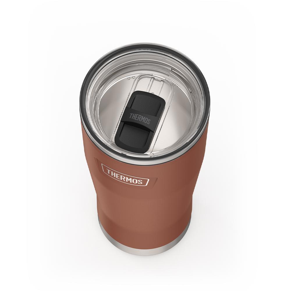 Thermos 24 ounce stainless steel tumbler with slide lock lid