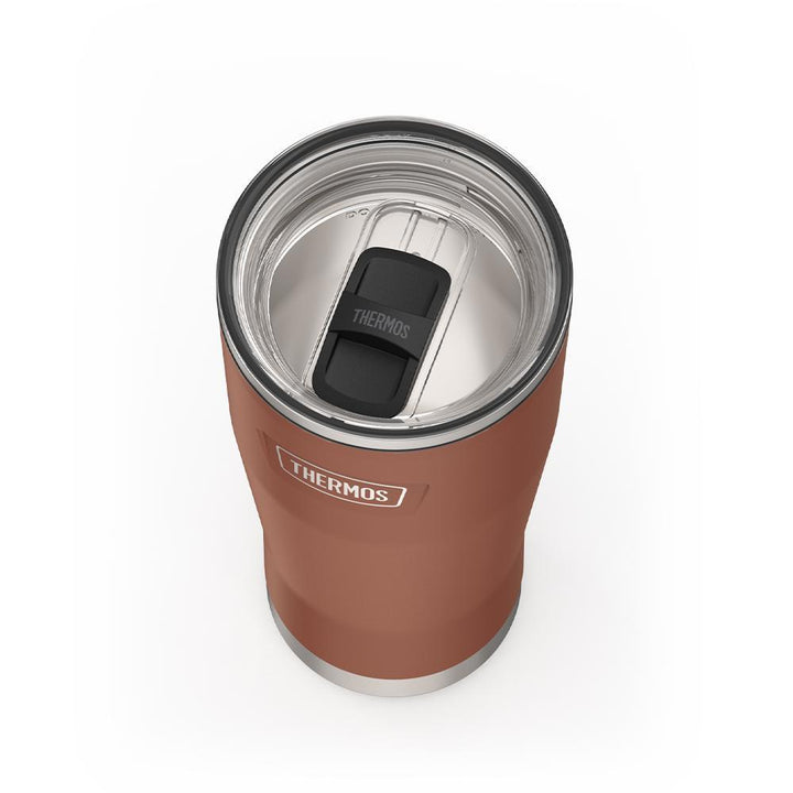 Thermos 24 ounce stainless steel tumbler with slide lock lid