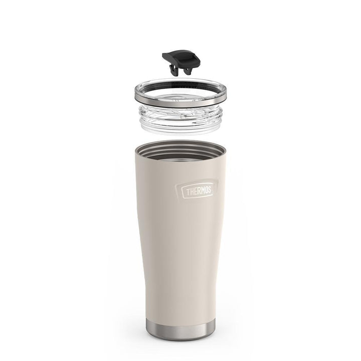 Thermos 24 ounce stainless steel tumbler with slide lock lid