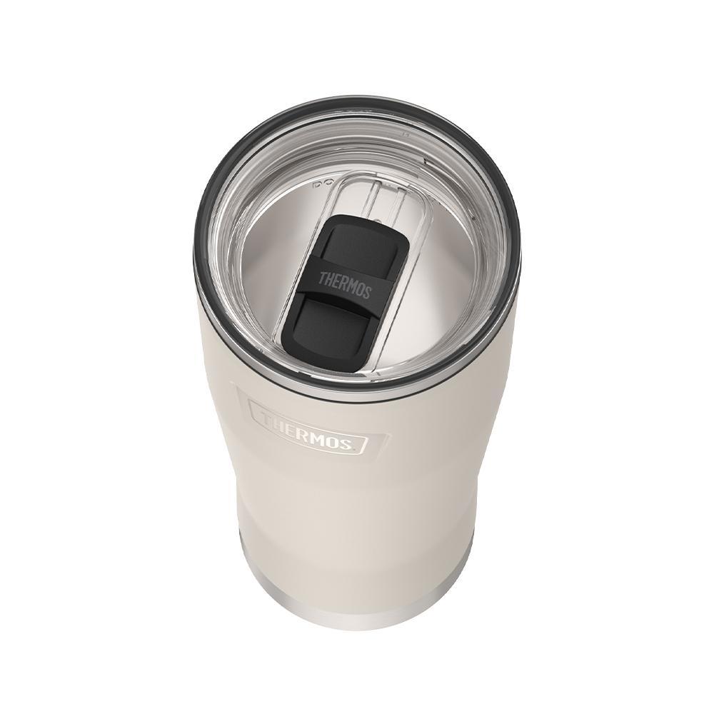 Thermos 24 ounce stainless steel tumbler with slide lock lid