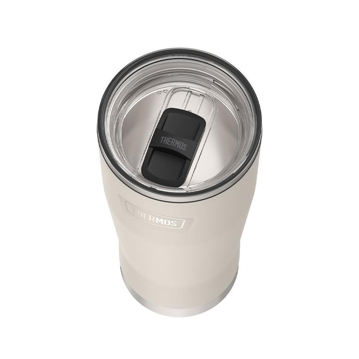 Thermos 24 ounce stainless steel tumbler with slide lock lid