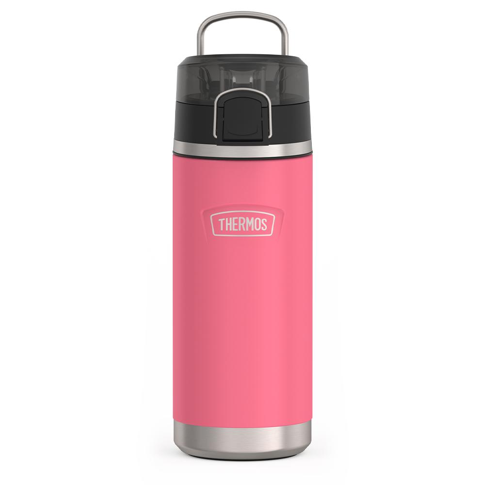 Thermos 18 ounce Stainless Steel Water Bottle with locking, covered spout lid