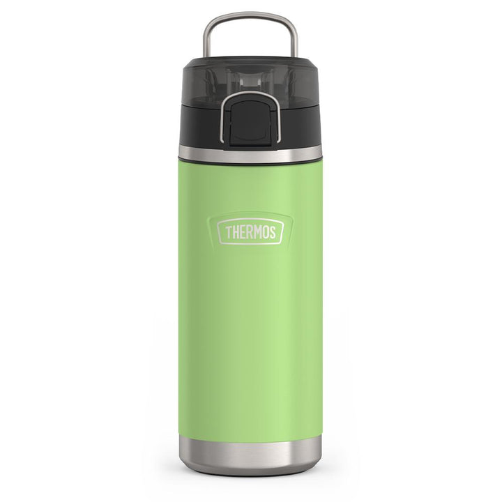 Thermos 18 ounce Stainless Steel Water Bottle with locking, covered spout lid