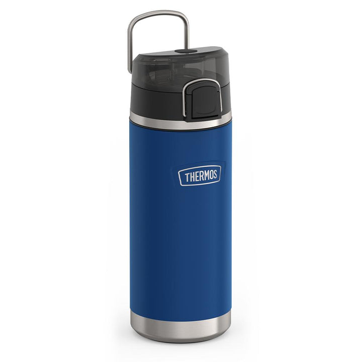 Thermos 18 ounce Stainless Steel Water Bottle with locking, covered spout lid