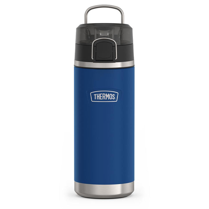 Thermos 18 ounce Stainless Steel Water Bottle with locking, covered spout lid