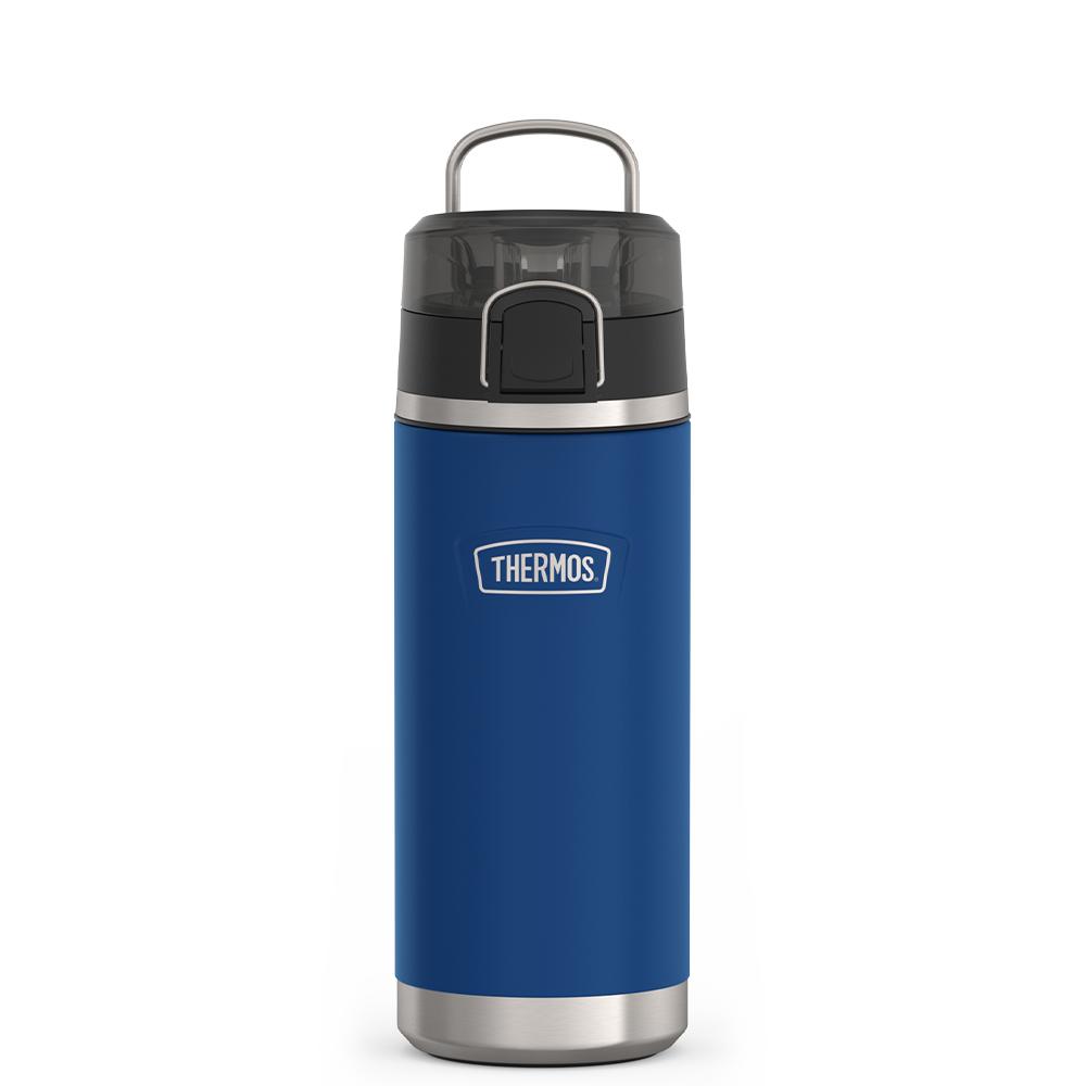 Thermos 18 ounce Stainless Steel Water Bottle with locking, covered spout lid