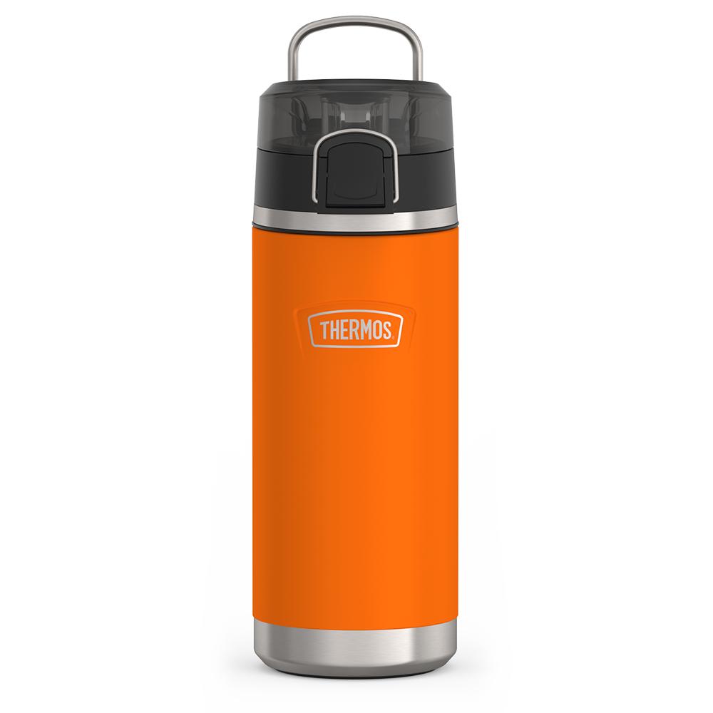 Thermos 18 ounce Stainless Steel Water Bottle with locking, covered spout lid