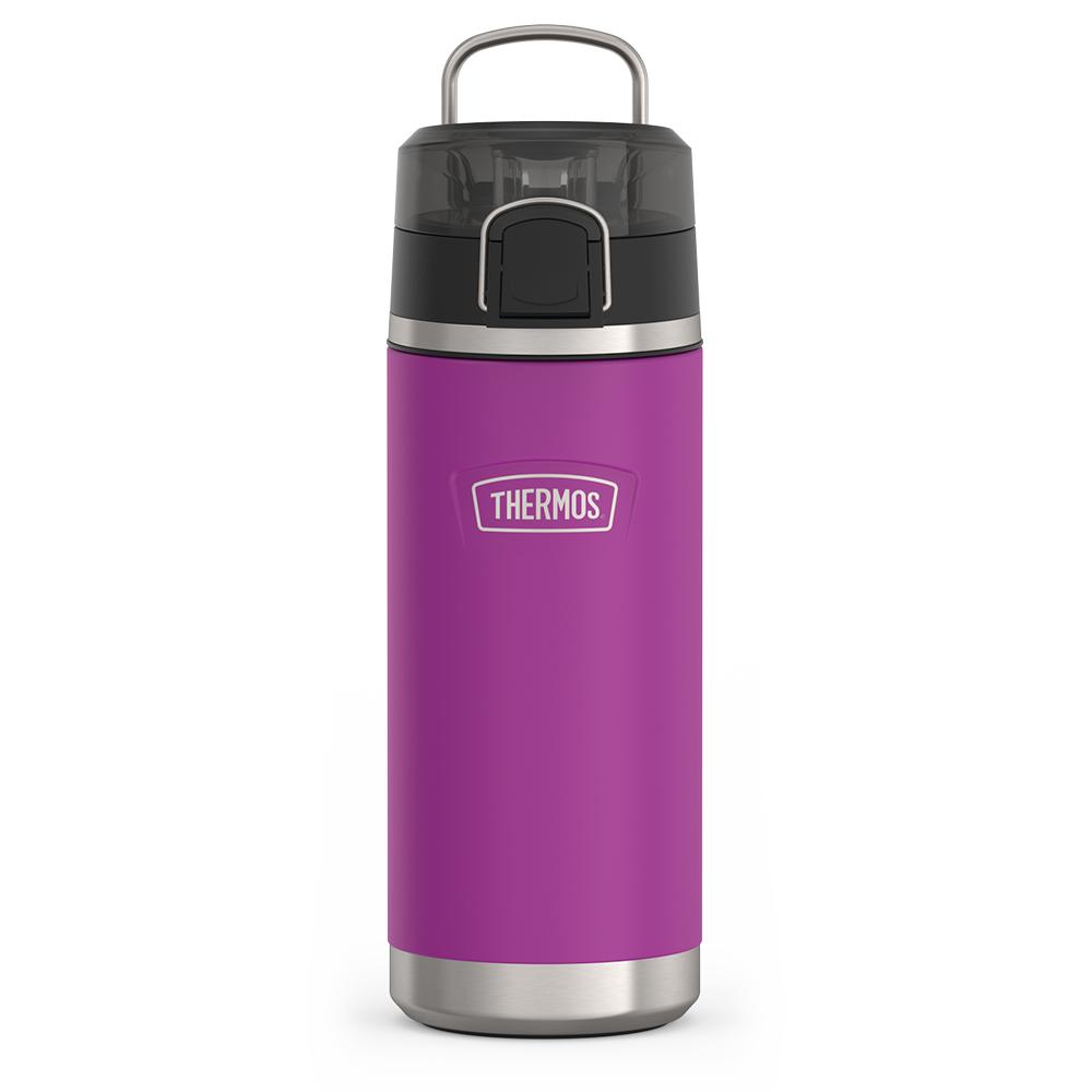 Thermos 18 ounce Stainless Steel Water Bottle with locking, covered spout lid