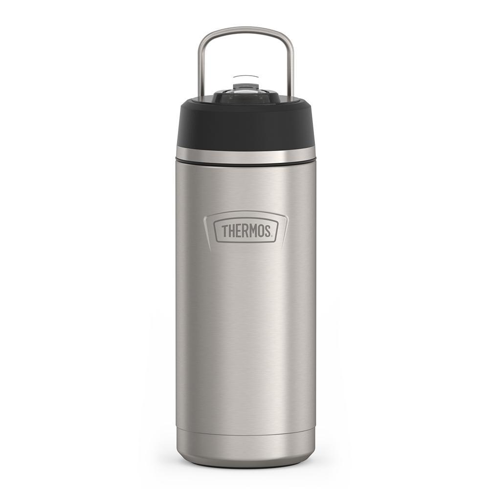 Thermos 18 ounce Stainless Steel Water Bottle with flip-up straw