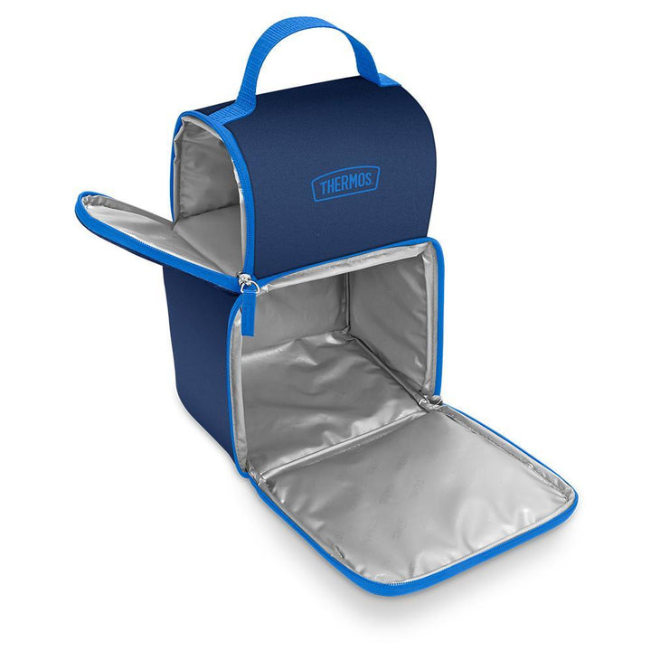 Thermos deep blue soft lunch box with multiple compartments
