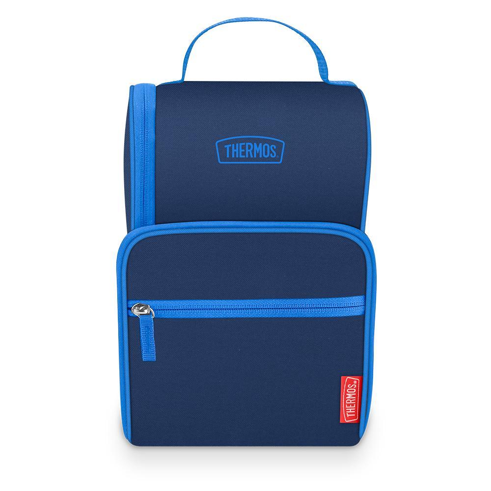 Thermos deep blue soft lunch box with multiple compartments