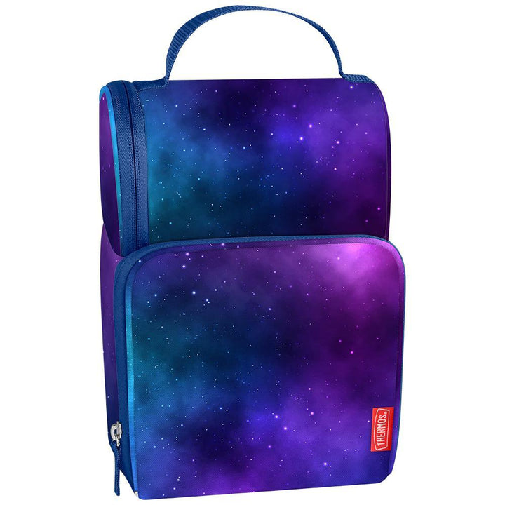 Thermos navy and purple soft lunch box with multiple compartments