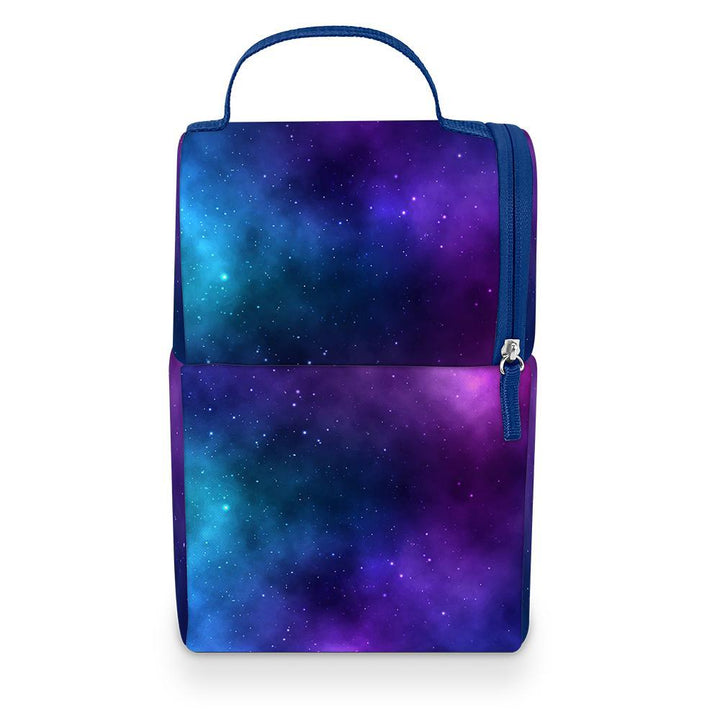 Thermos navy and purple soft lunch box with multiple compartments