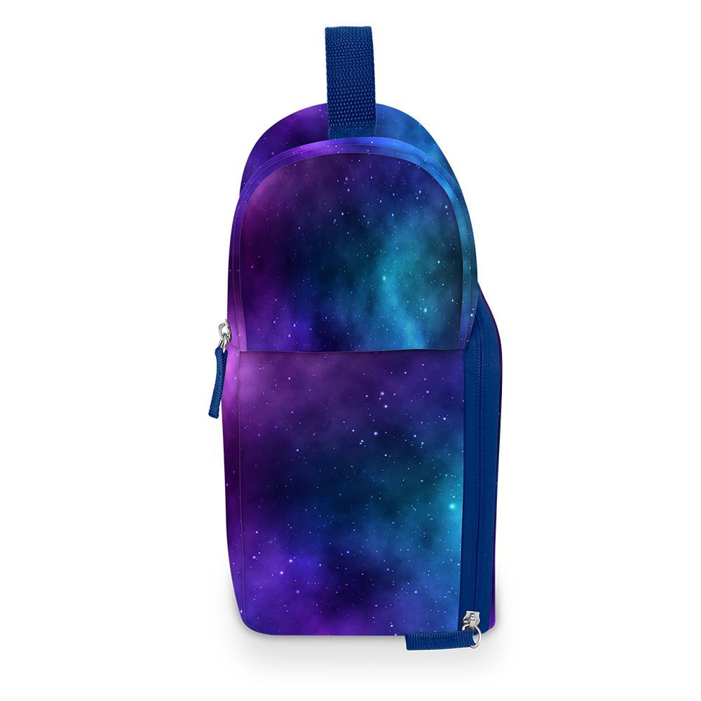 Thermos navy and purple soft lunch box with multiple compartments