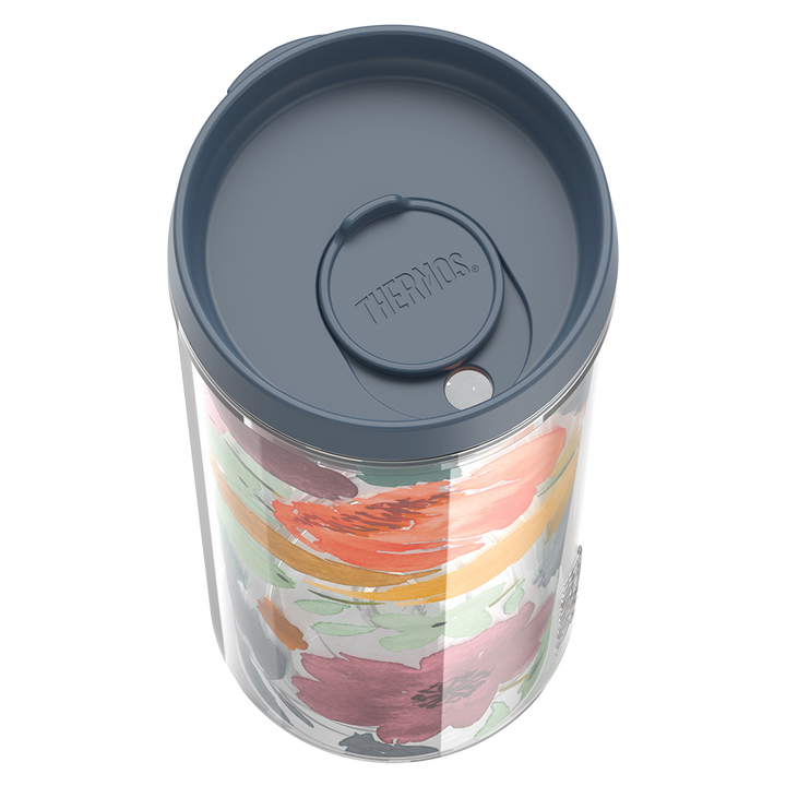 24oz DOUBLE WALL TUMBLER WATERCOLOR FLORAL