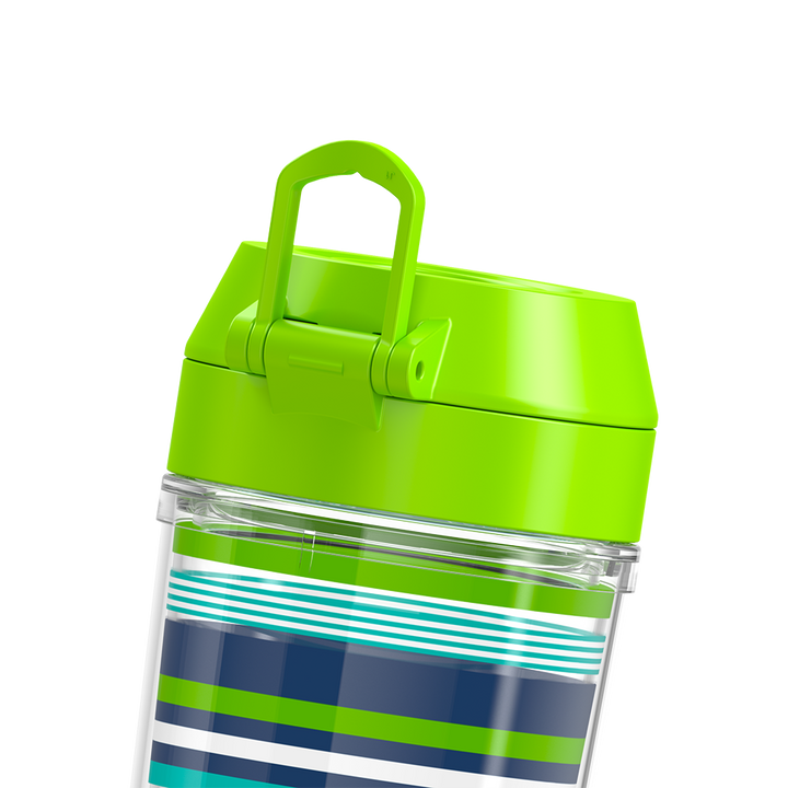 18oz DOUBLE WALL WATER BOTTLE NAVY STRIPES