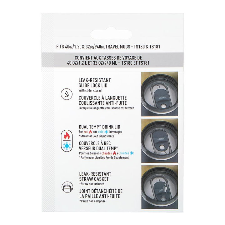 CUP HOLDER MUG REPLACEMENT LID - BACK OF PACKAGING