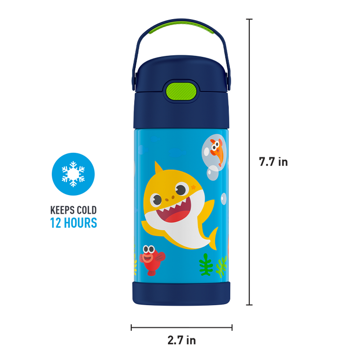 12oz FUNTAINER® WATER BOTTLE BABY SHARK