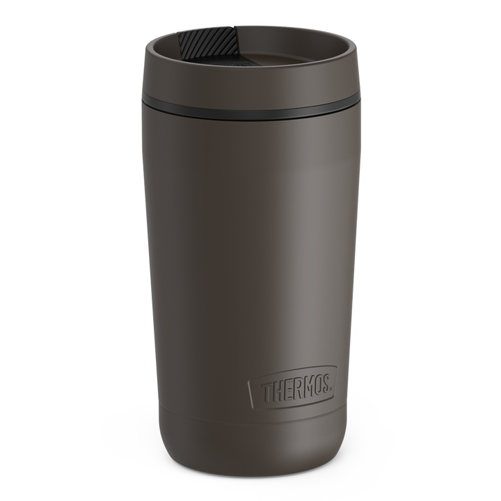 12 ounce alta tumbler, espresso black, side view