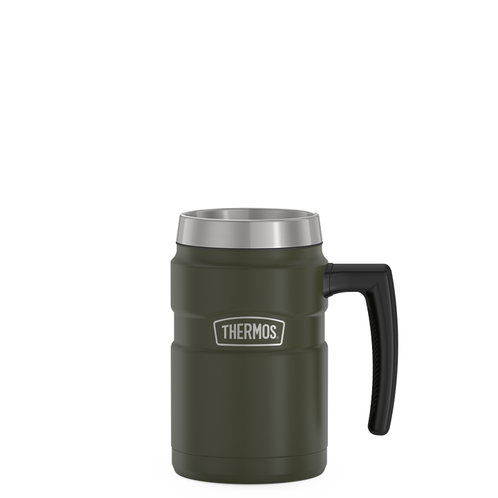 Thermos 16 ounce stainless steel mug without lid